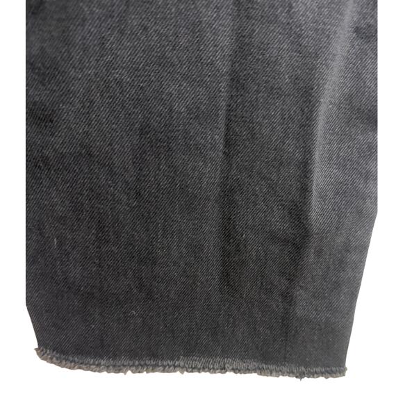 Universal Thread Size 18 High Rise Straight Jeans Black Cotton Raw Hem New - Picture 5 of 9